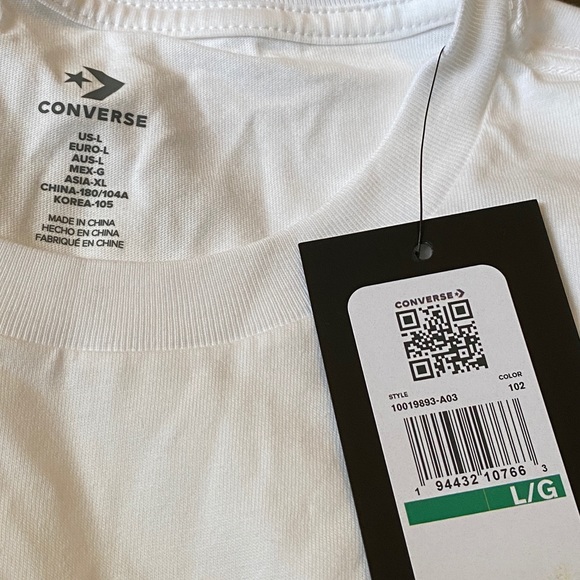 Converse Vice Short Sleeve Men’s Tee White - Picture 6 of 6